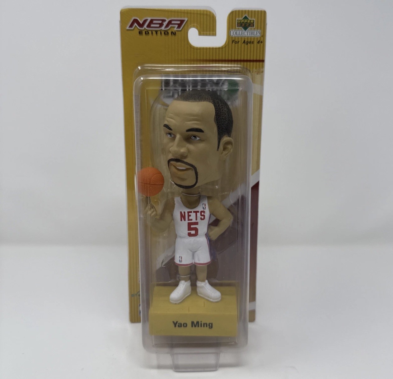 Jason Kidd Bobblehead NBA Upper Deck Play Makers ERROR – Yao Ming Name RARE