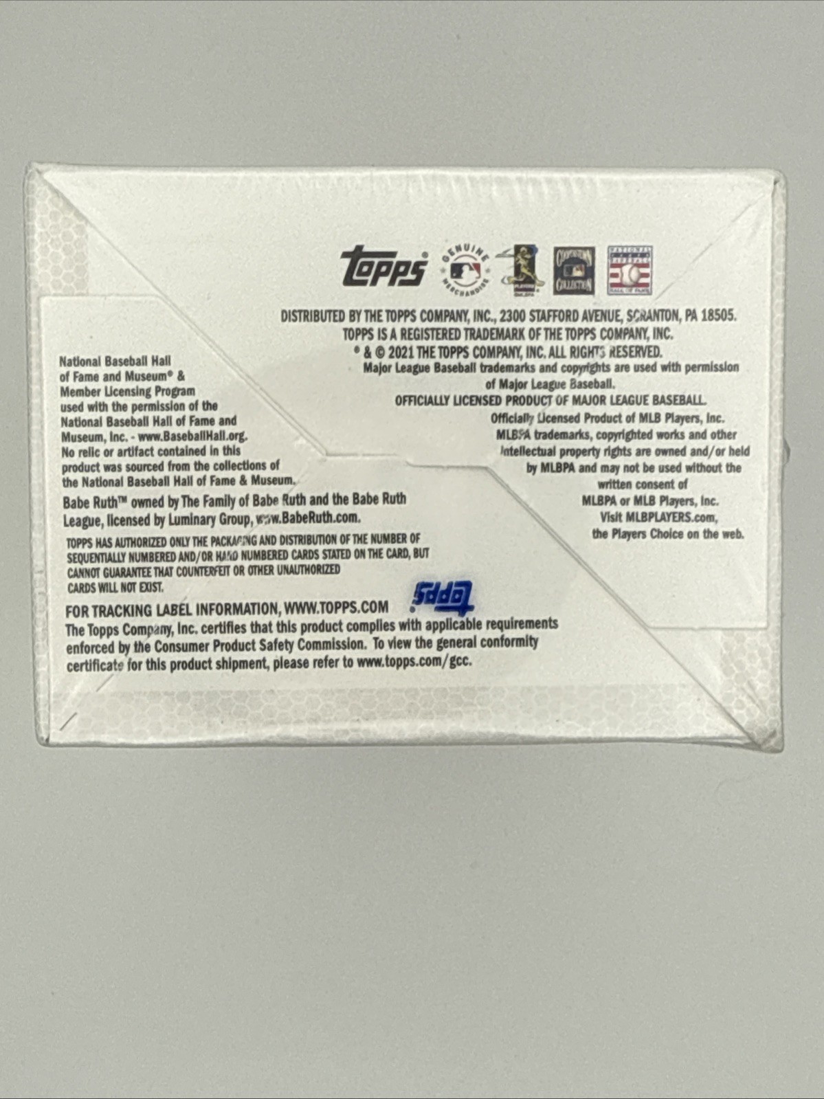 Factory Sealed 7 Pack Blaster Box 2021 Topps Series 1 Baseball Cards with Patch
