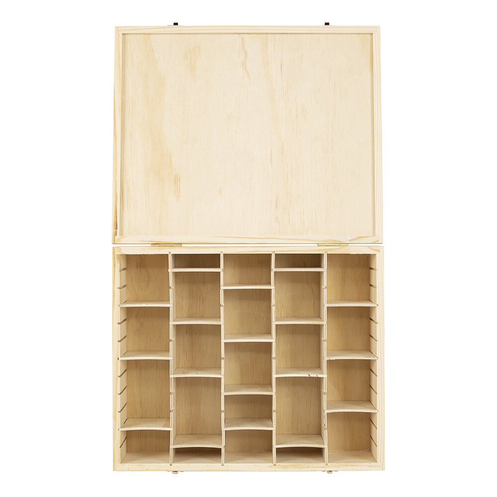 US Sports Trading Card Wood Storage Box Game Card Divider Case Collection Holder