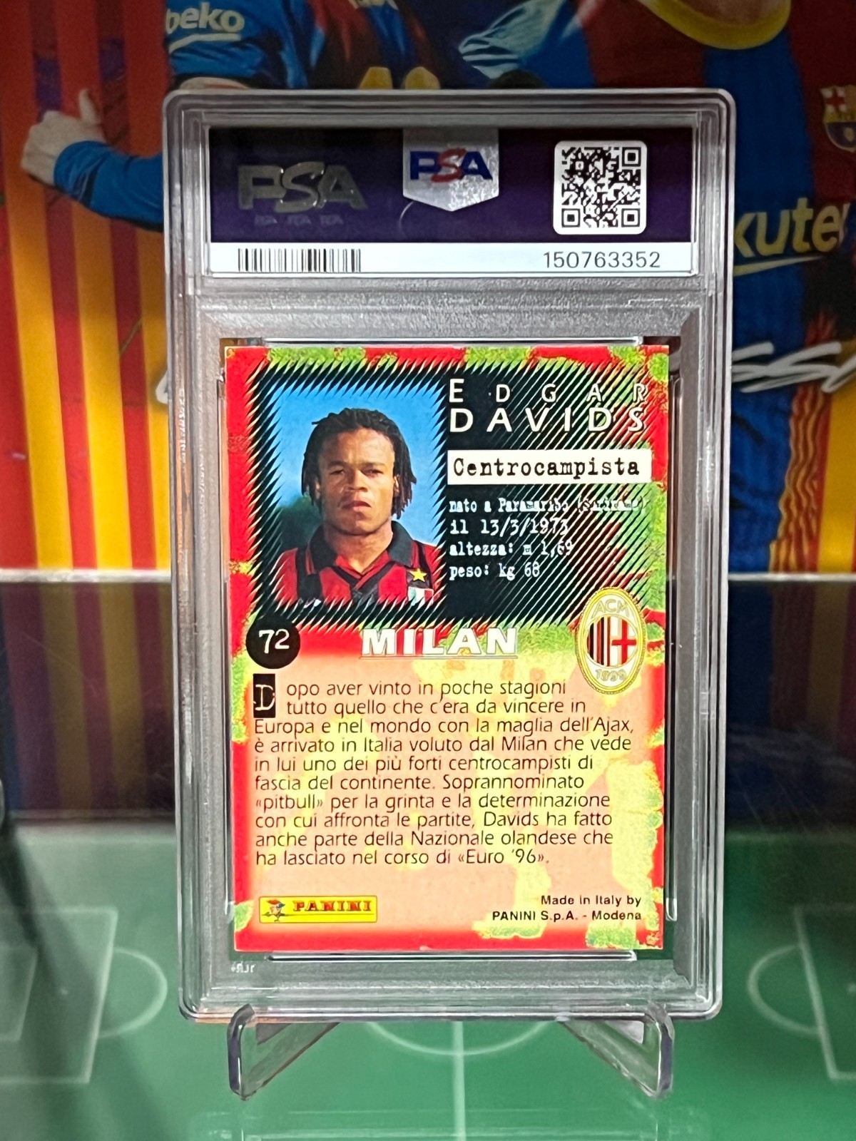 Netherlands Hat-trick PSA Lot Patrick Kluivert + Edgard Davids + Frank Rijkaard