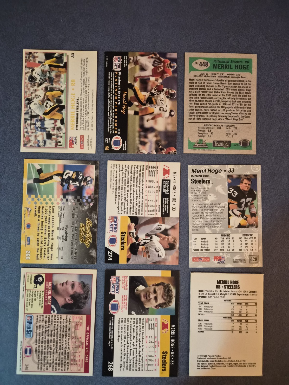 1990s Pittsburgh Steelers 110-Card Lot Rod Woodson Louis Lipps Blitzburgh Era