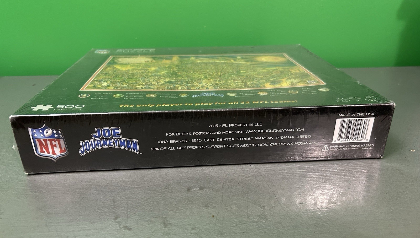 CINCINNATI BENGALS Joe Journeyman Puzzle New/Sealed 2015 (500 pcs) NFL Football
