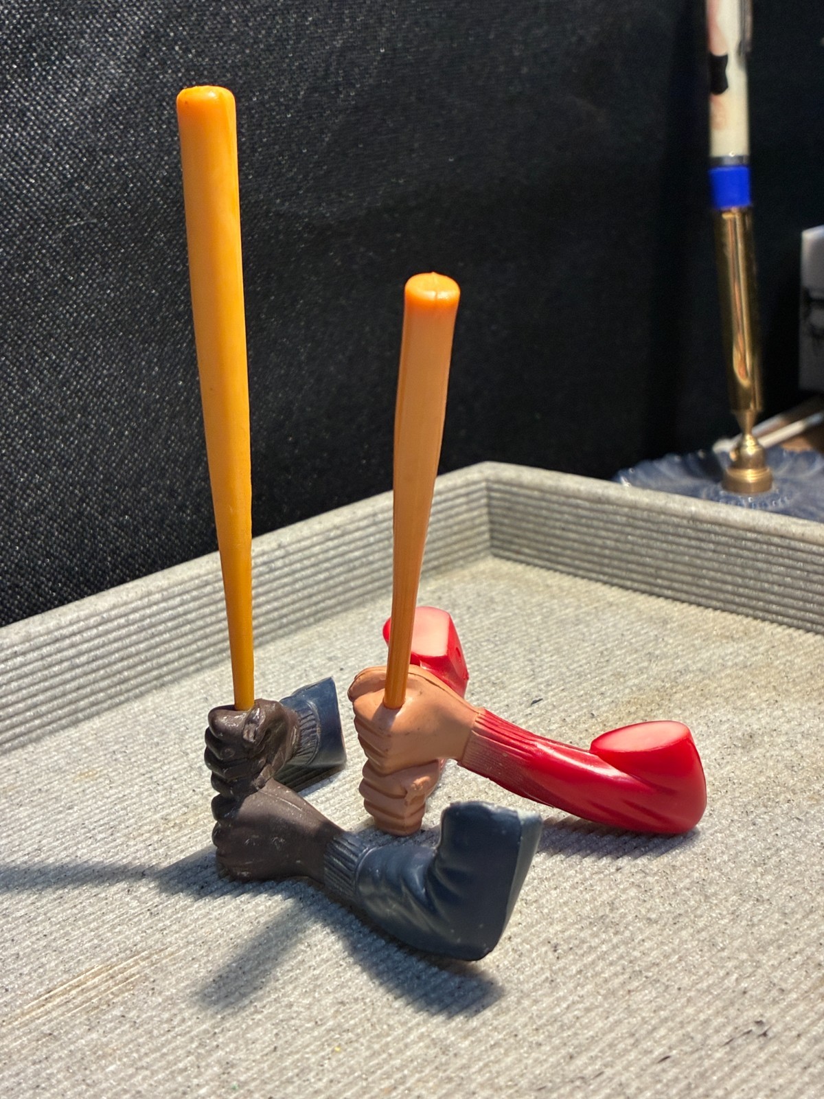 Vintage Hartland Statue Baseball Figure Replacement Bat Small Size 3.5 Inch 89mm
