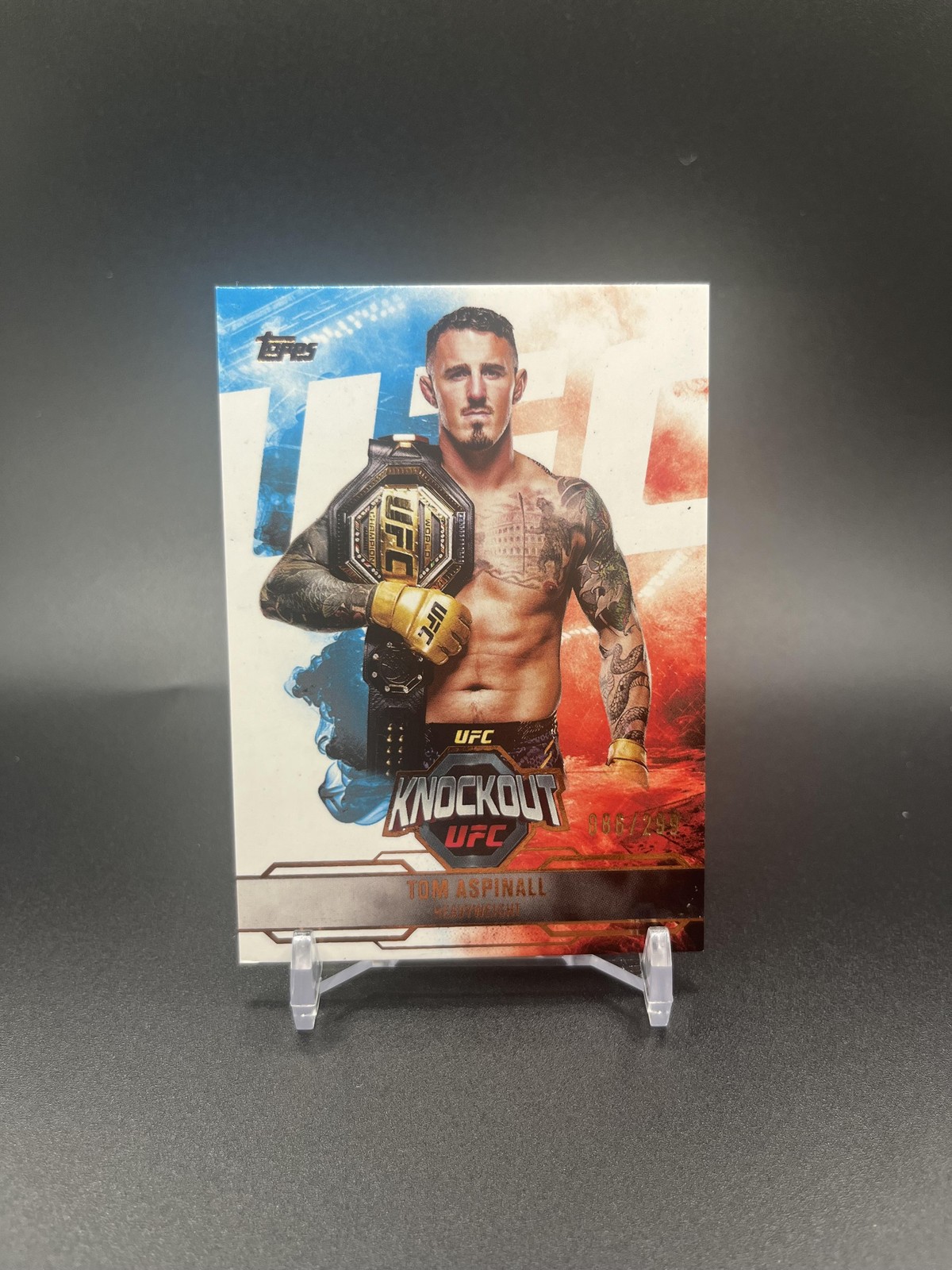 2025 Topps Knockout UFC #31 Tom Aspinall Bronze #/299