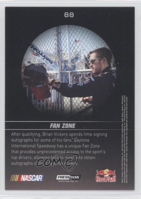 2010 Press Pass Premium A Day in the Life Brian Vickers #88 0b7