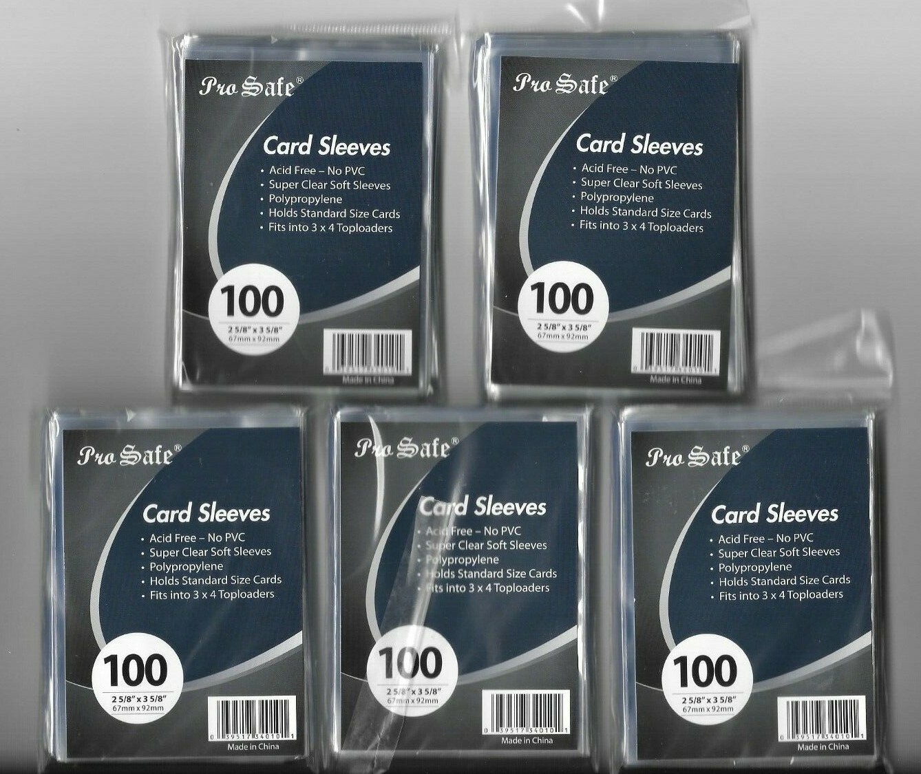 500 TOPLOADERS 3 X 4 CARD HOLDERS 35 PT + 500 SOFT SLEEVES NEW TOP LOAD