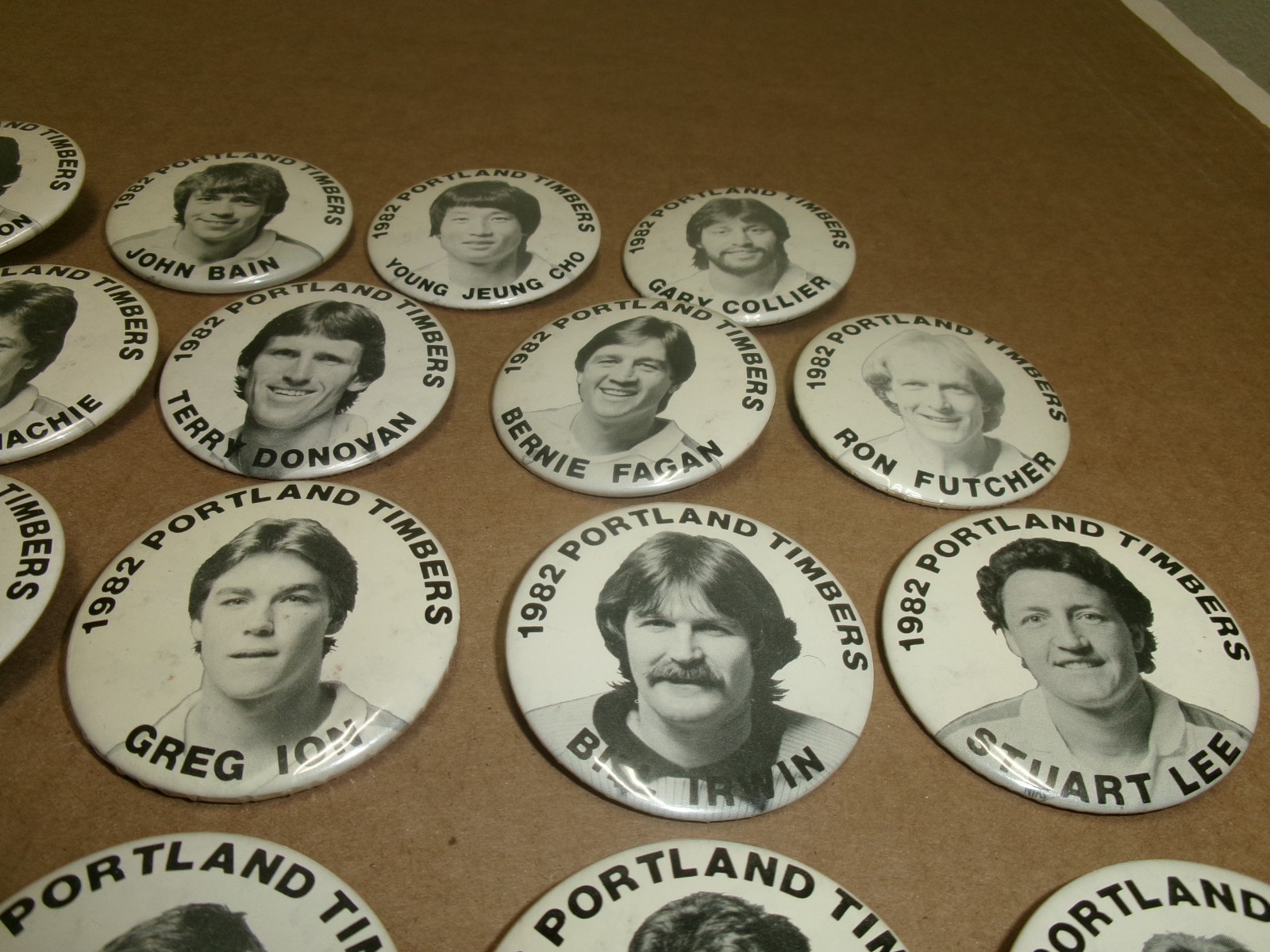 NASL 1982 Portland Timbers Soccer Team Lot of 19 DIFFERENT Pinback Buttons-2.25″