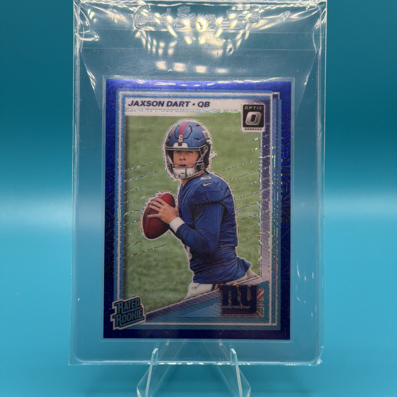 2025 Optic Rookie Jaxson Dart #273 Blue MOJO Prizm 45/55 Pristine Condition