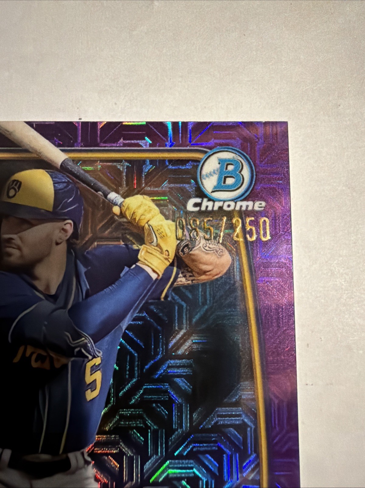 2023 Bowman Chrome Mega Garret Mitchell Mojo Refractor Purple /250! 🔥🔥🔥