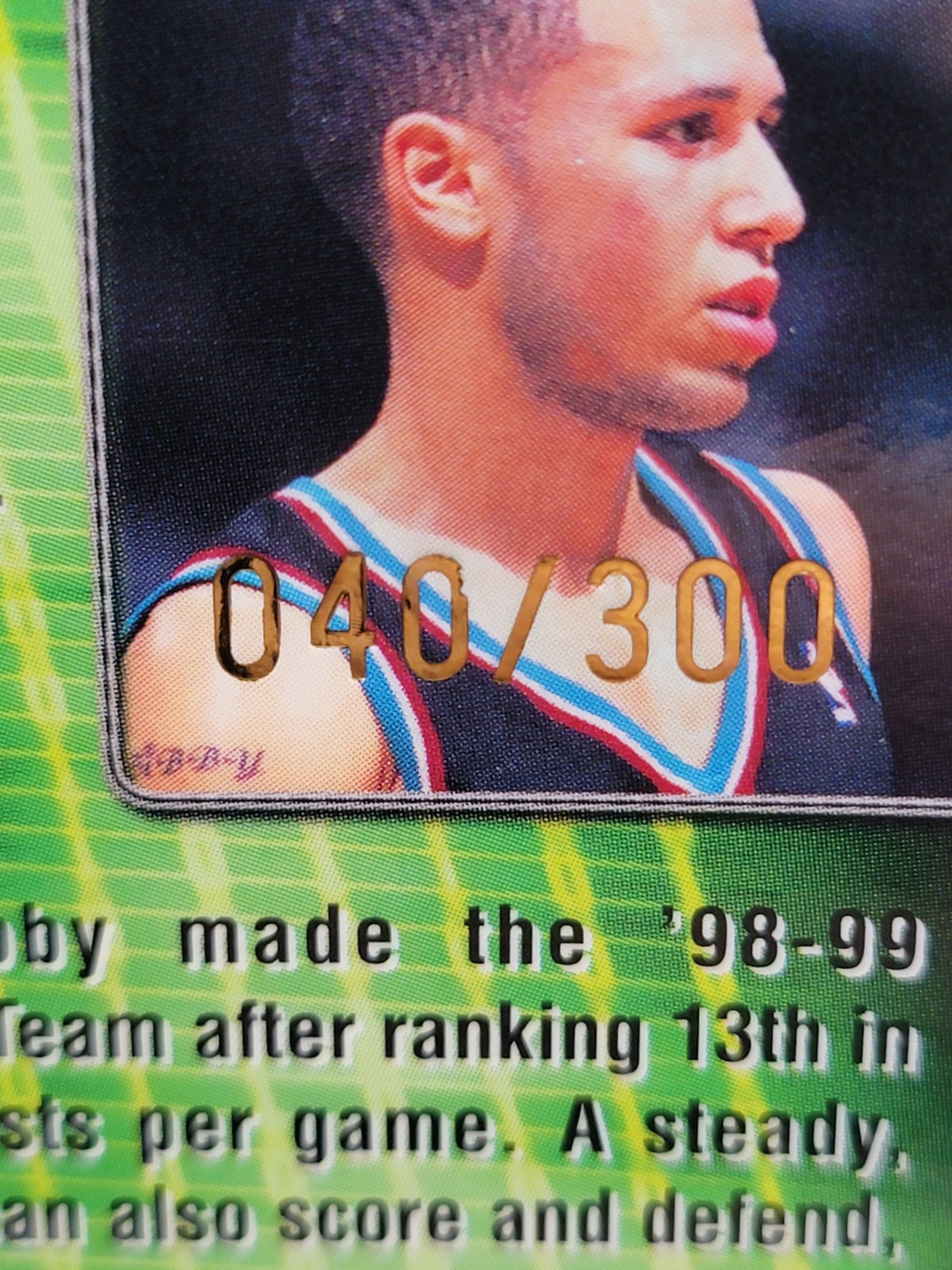 MIKE BIBBY ~ 1999-00 Topps Finest ~ New Millennium #NM4 ~ Refractor /300 🏀