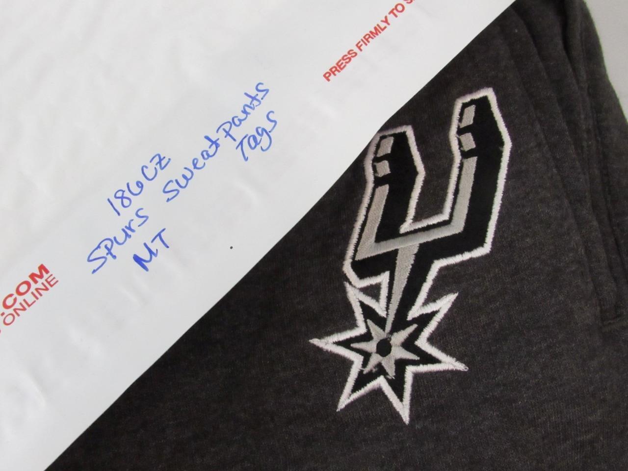 New San Antonio Spurs Mens Sizes M-L-XL-2XL-3XL-Tall Black Majestic Sweat Pants