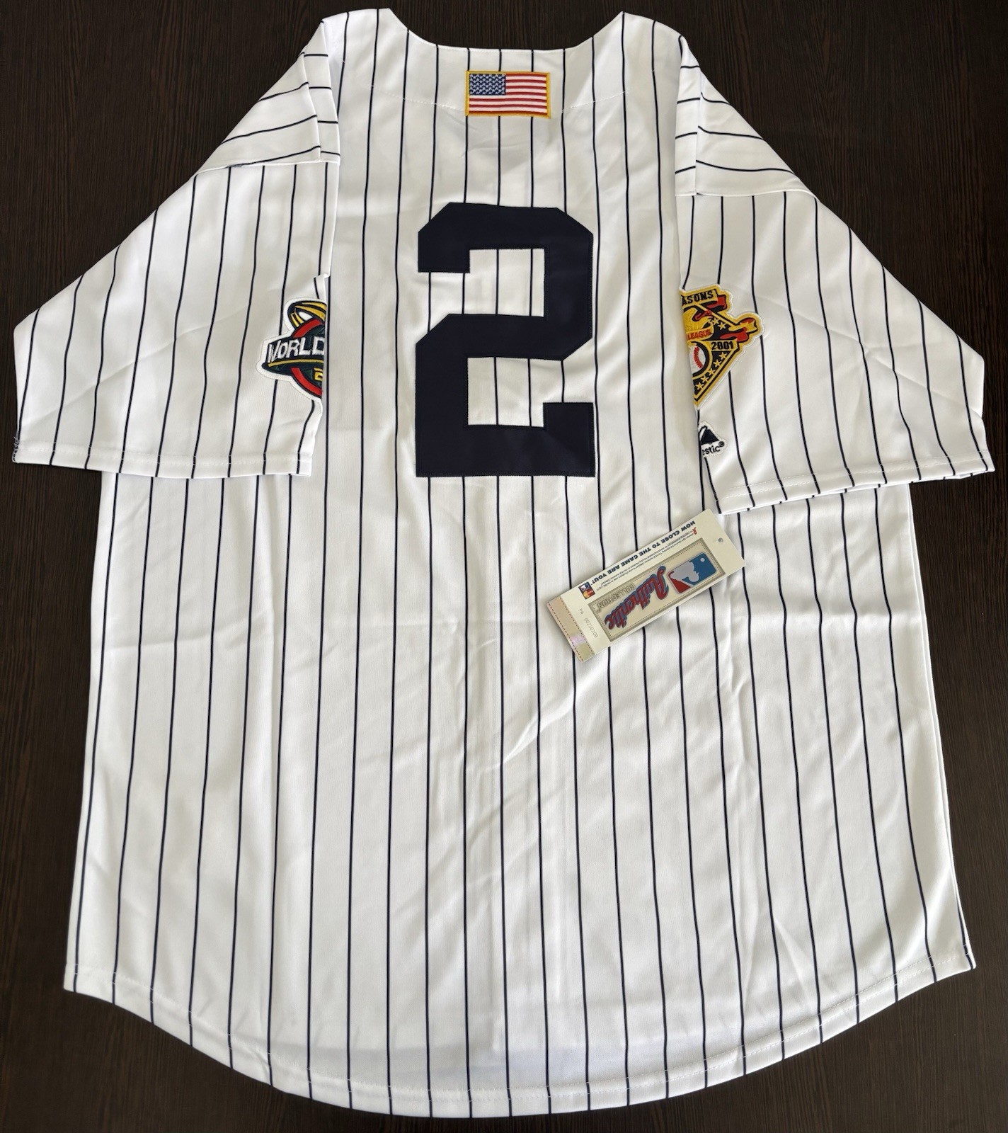 Derek Jeter 2009 New York Yankees World Series Men’s Jersey! Same day shipping!