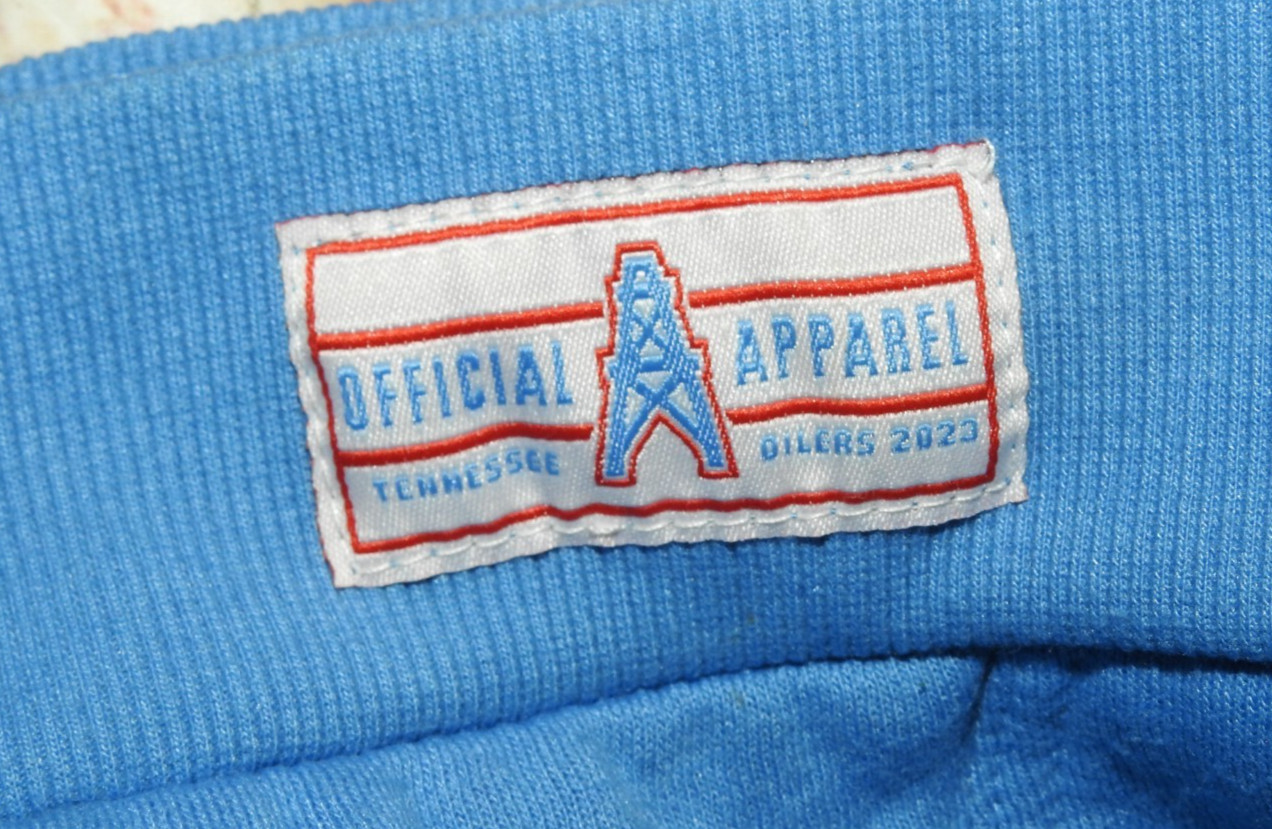 3XL 3X STM Gear Tennessee Oilers Titans Blue Soft Fleece Lined Hoodie