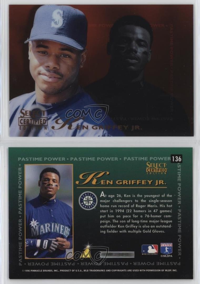 1996 Select Certified Edition Red /1800 Ken Griffey Jr #136 HOF tp9