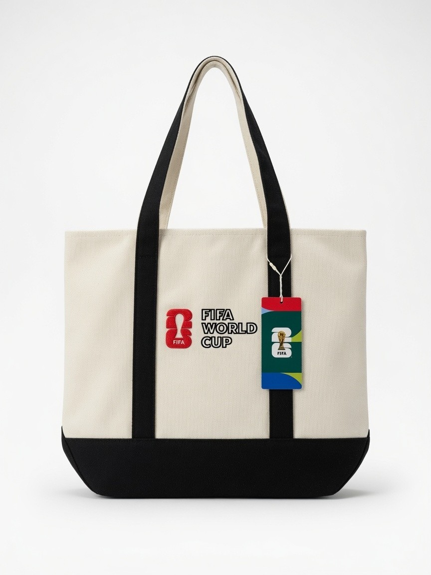 FIFA World Cup 2026 Reusable Tote – Soccer Grocery Shopping Bag Lot: CHOOSE