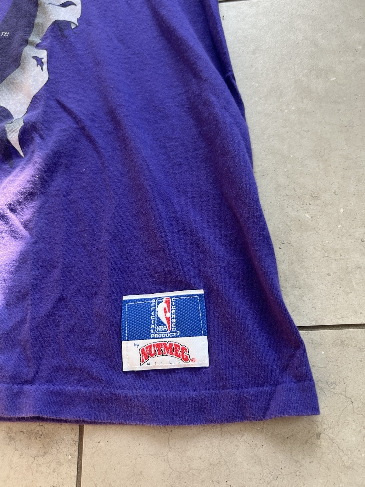 Vintage 1990s Nutmeg Phoenix Suns NBA Double Sided Single Stitch Tee Shirt XL