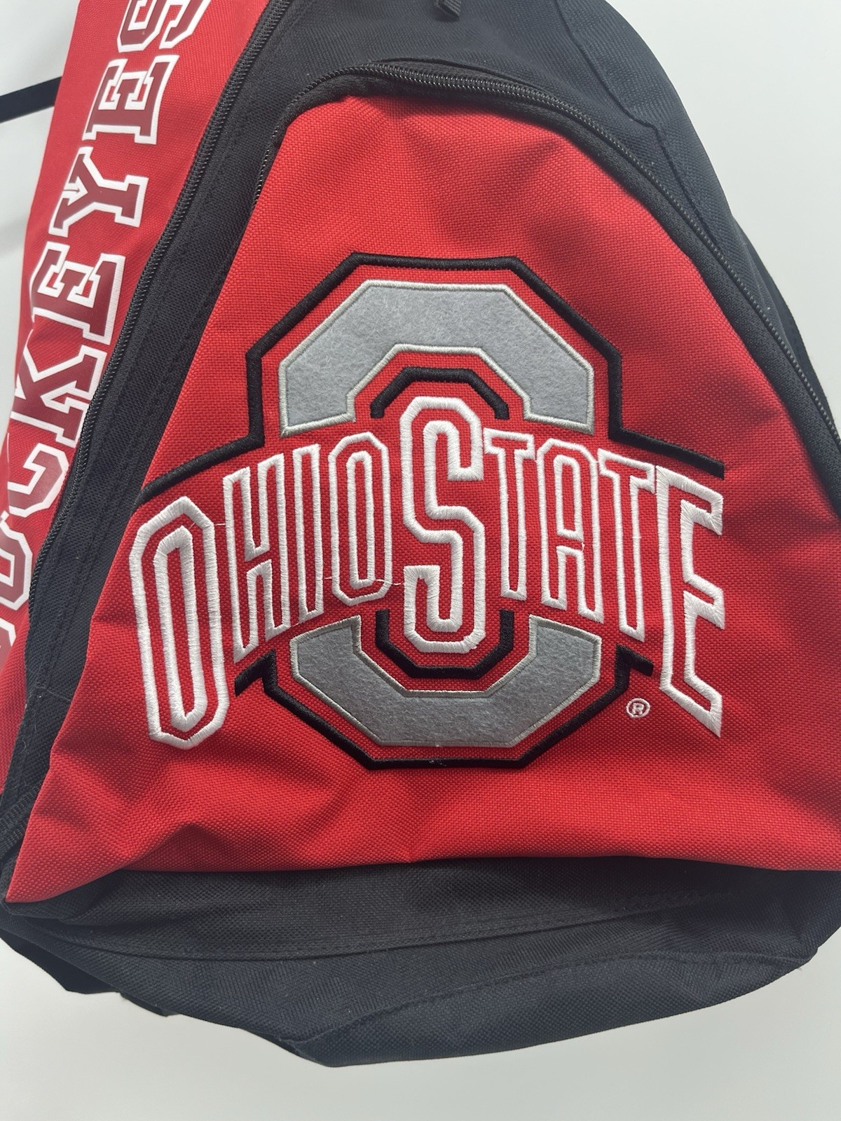 Ohio State Buckeyes Backpack One Strap Triangular Shape Divided Inside Pockets