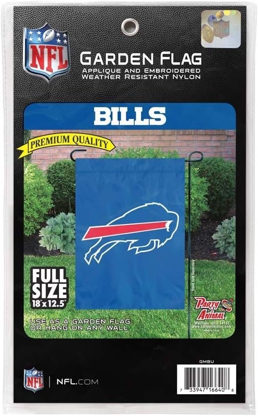 The Party Animal Inc. NFL Buffalo Bills Premium Garden Flag, 12.5 x 18-inches