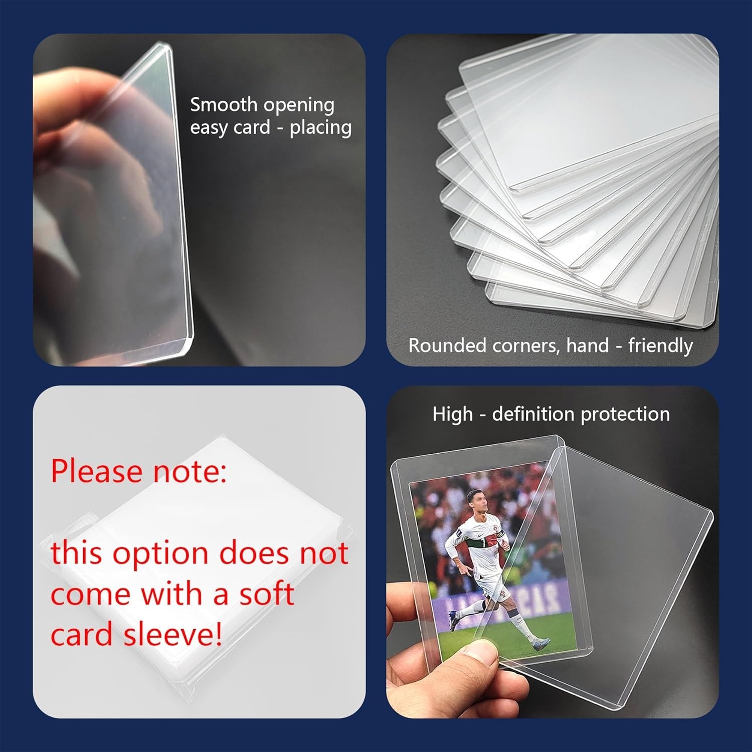 Card Sleeves Hard Plastic Top Loaders for Cards 3×4 Inch Trading Card Holder