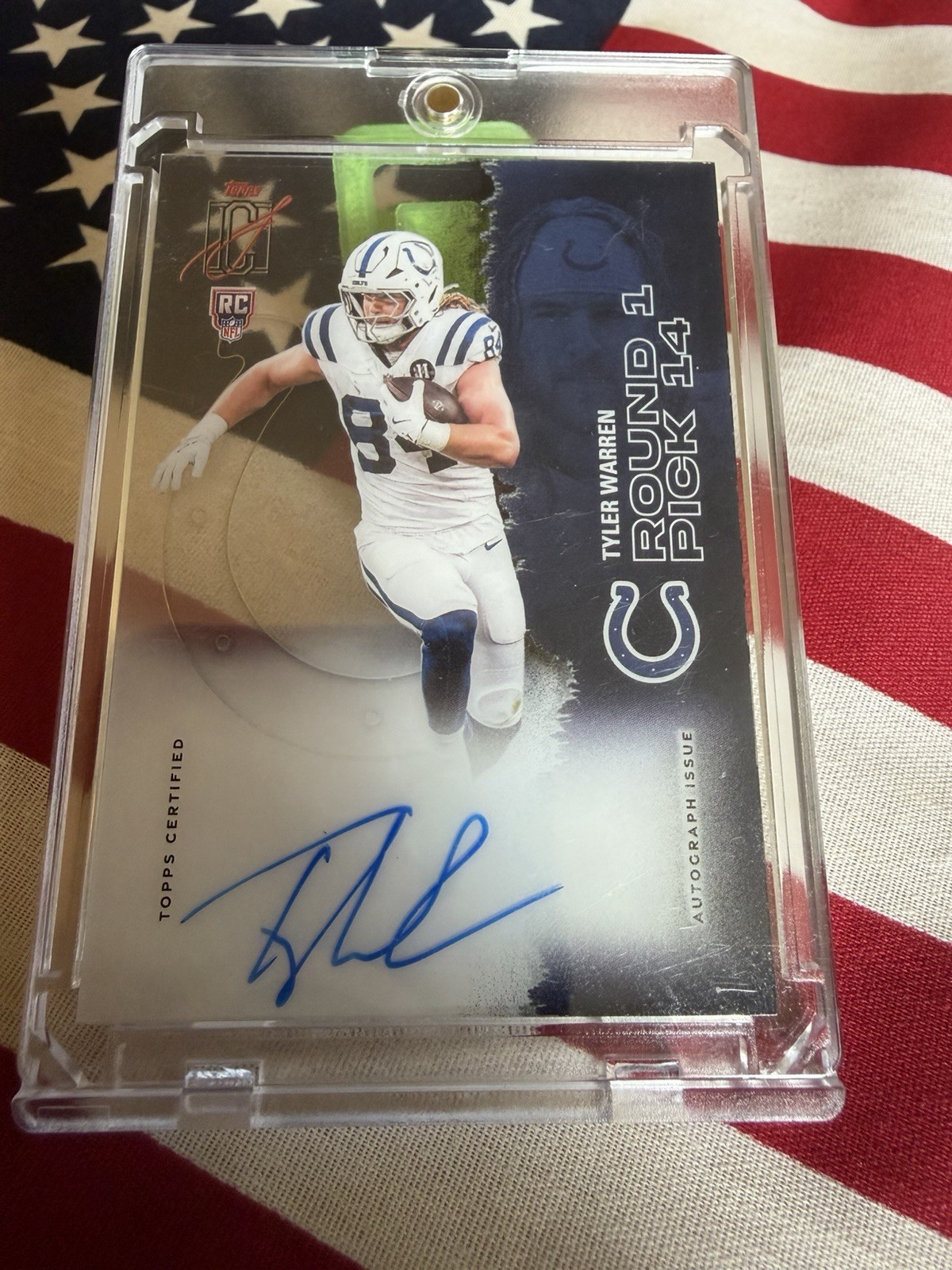 2025 Signature Class Tyler Warren Crystal Clear Autograph SSP Colts RARE Rookie