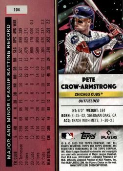 Pete Crow-Armstrong 2025 Topps Chrome Cosmic #104 Chicago Cubs