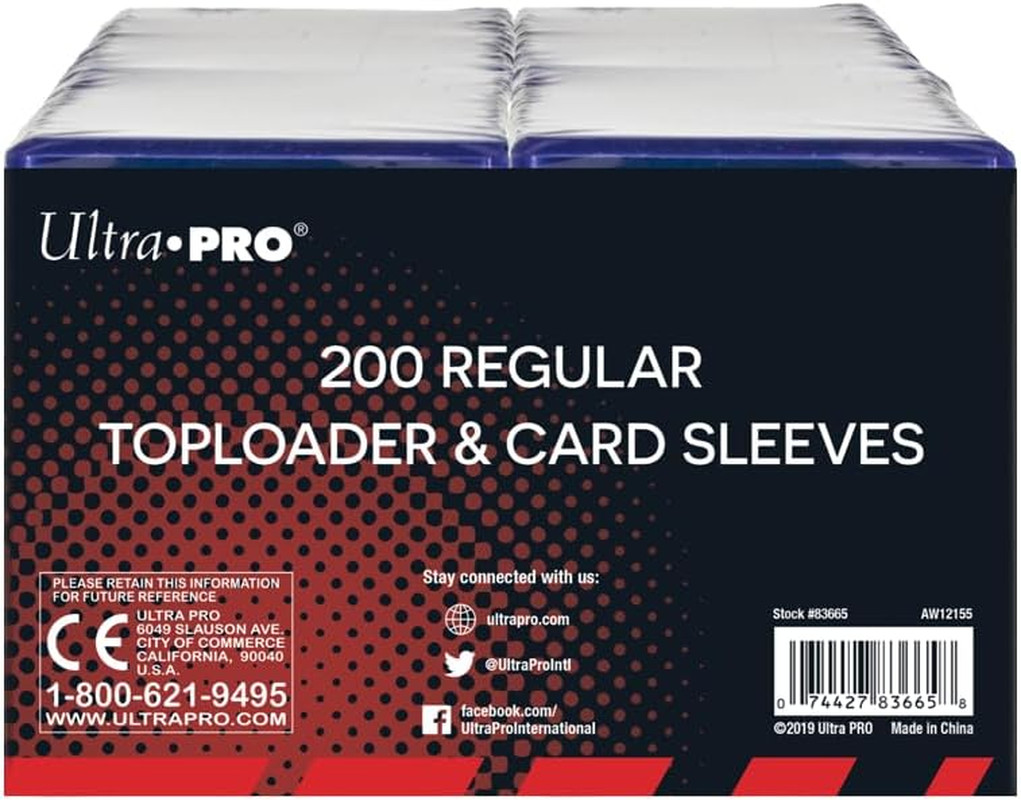 3″ X 4″ Clear Regular Toploaders for Cards with Card Sleeves Bundle Standard