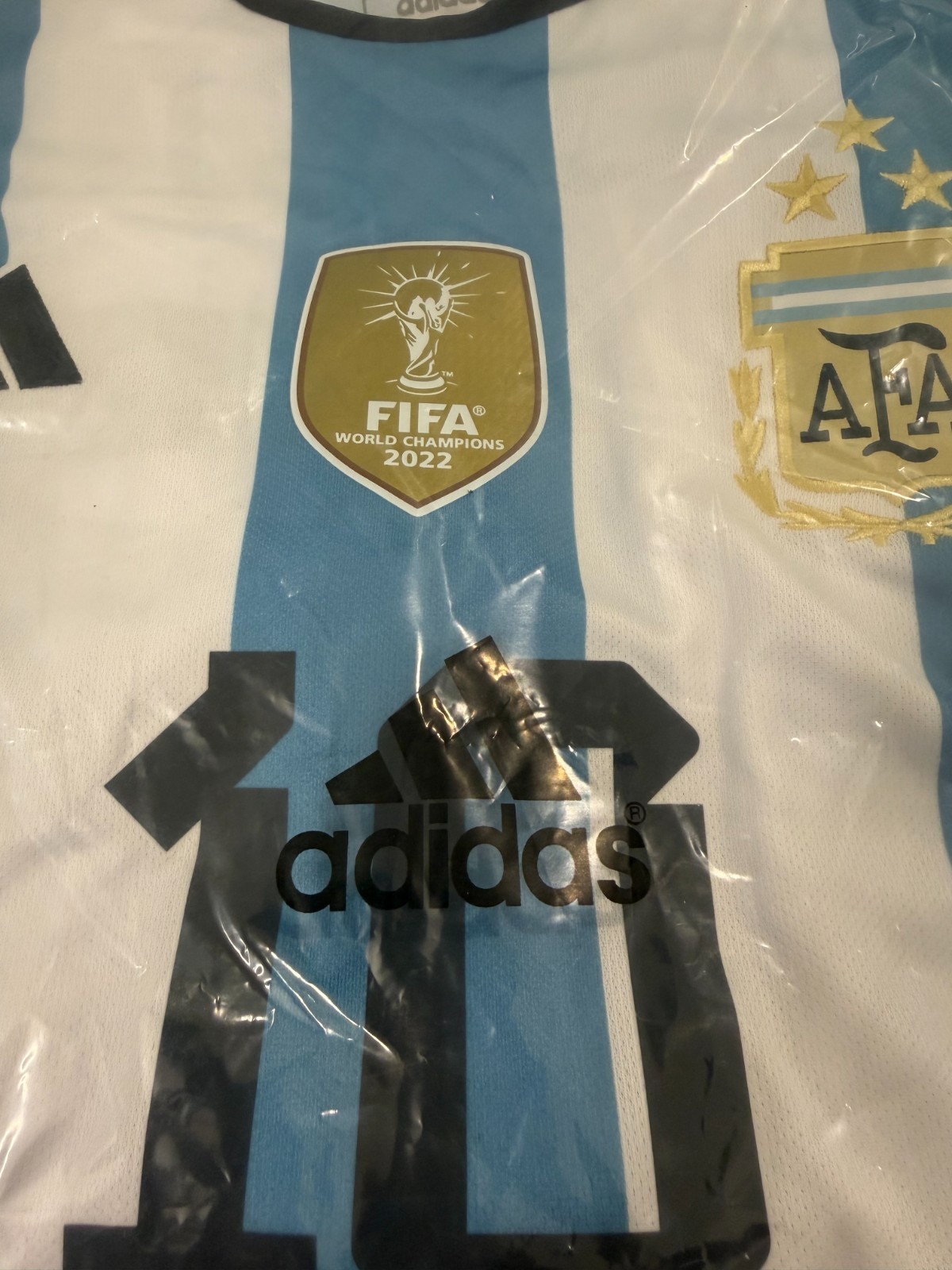 Adidas Jersey Argentina 2026 Home Messi Jersey Soccer White Icey Blue large