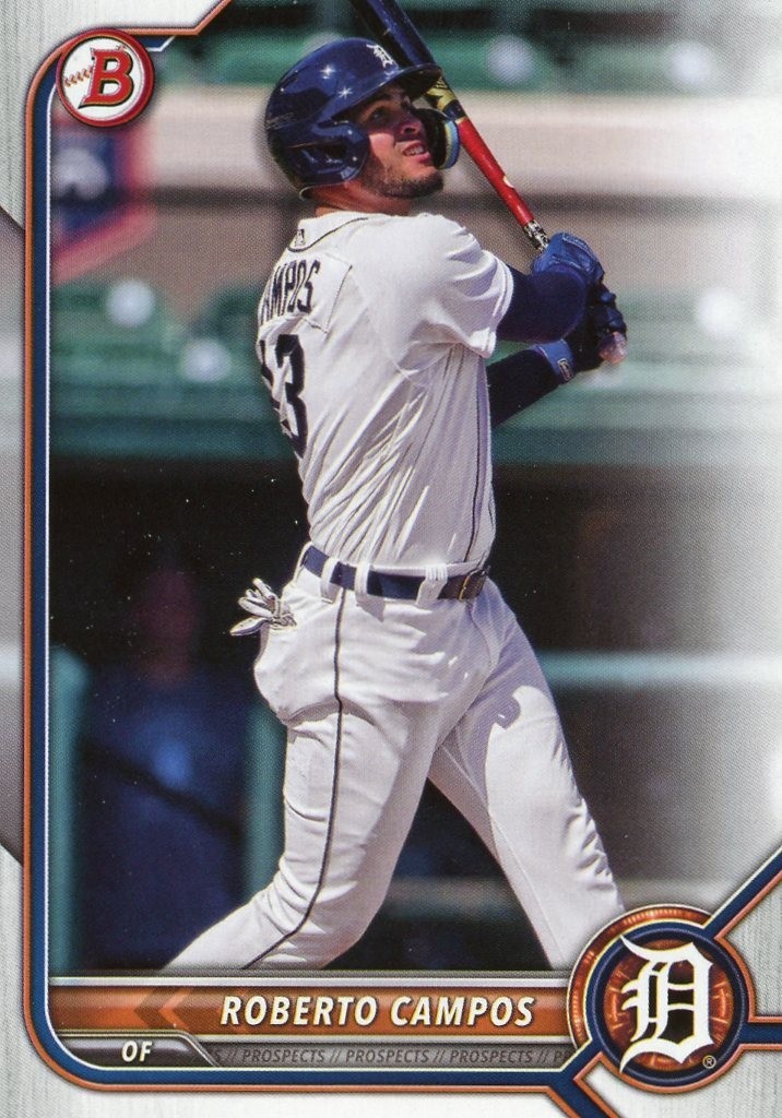 2022 Bowman Draft DETROIT TIGERS Team Set (4 cards)