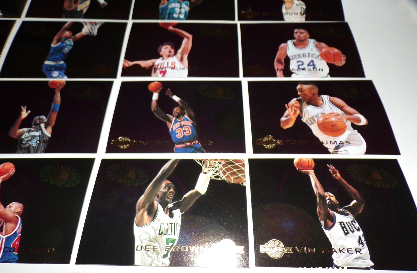 1994-95 Skybox Basketball Card Slammin Universe Complete Insert Set 1-30 Shaq