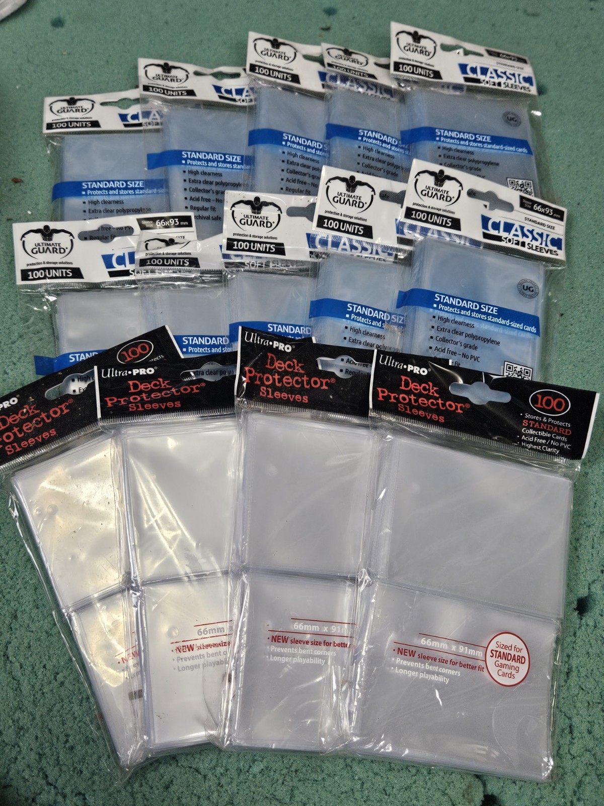 400 Ultra Pro Deck Protector Sleeves + 1000 Ultimate Guard Soft Sleeves!!