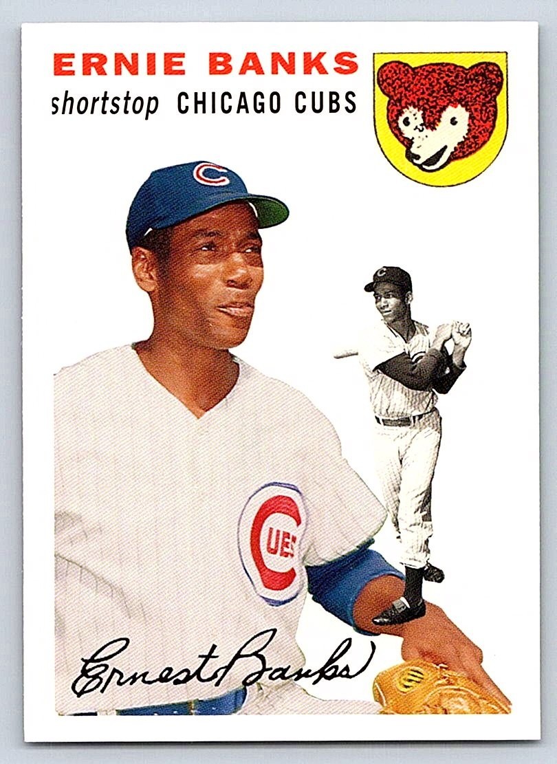 ERNIE BANKS CUBS 2006 TOPPS ROOKIE OF THE WEEK – ROOKIE REPRINT #4of25