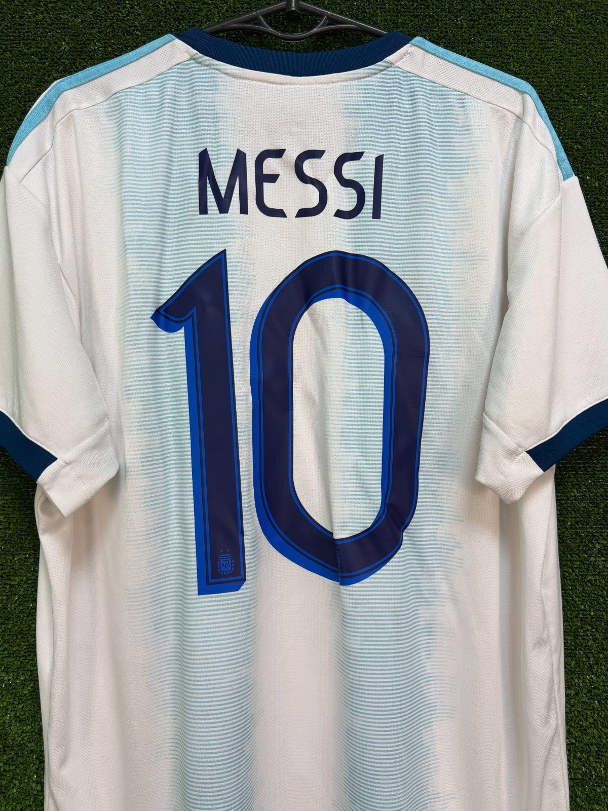 MENS LEO MESSI ARGENTINA NATIONAL 2019/2020 SOCCER FOOTBALL SHIRT JERSEY SIZE XL