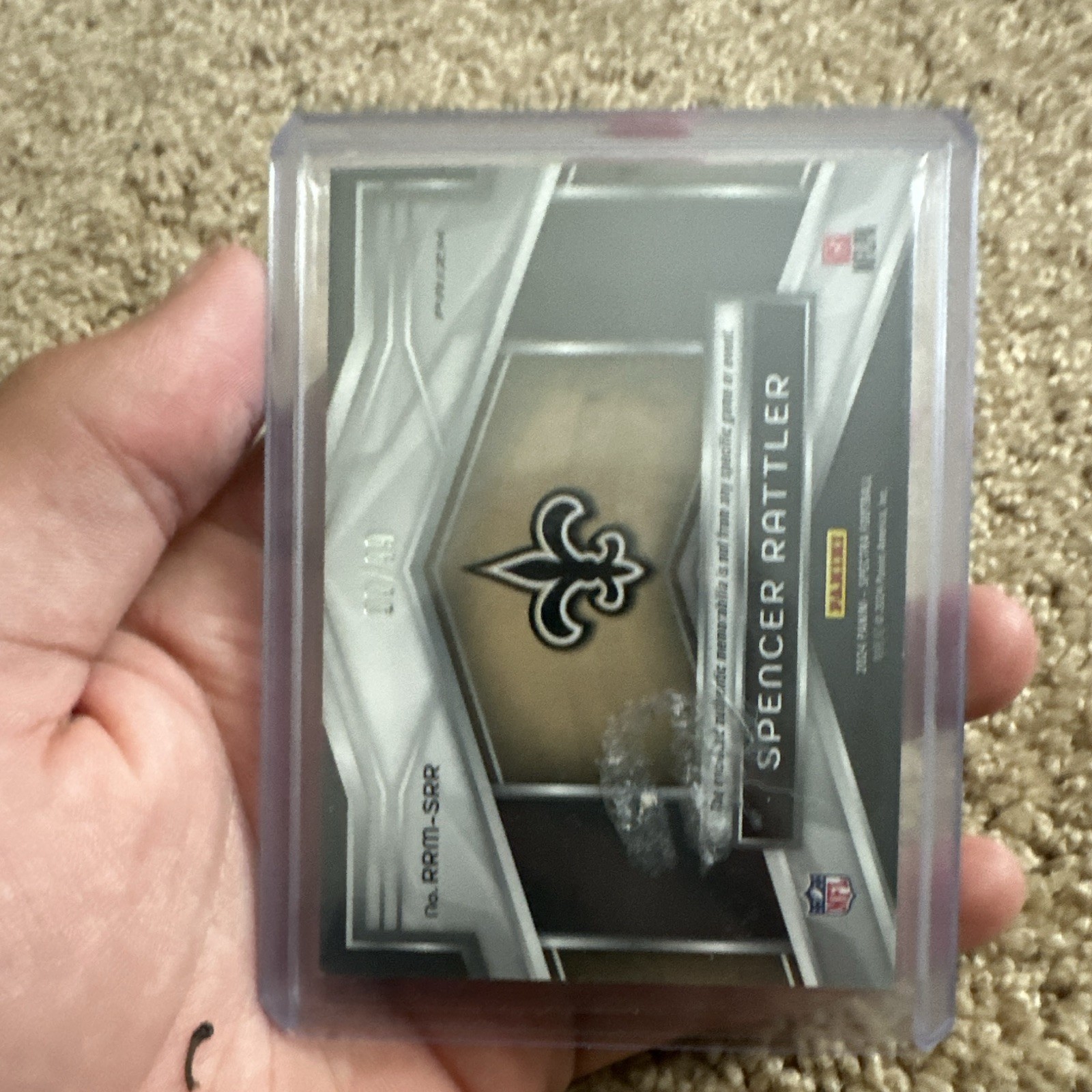 Panini Rising Rookie Materials – Spencer Rattler Saints #RRM-SR 1/1 Rookie