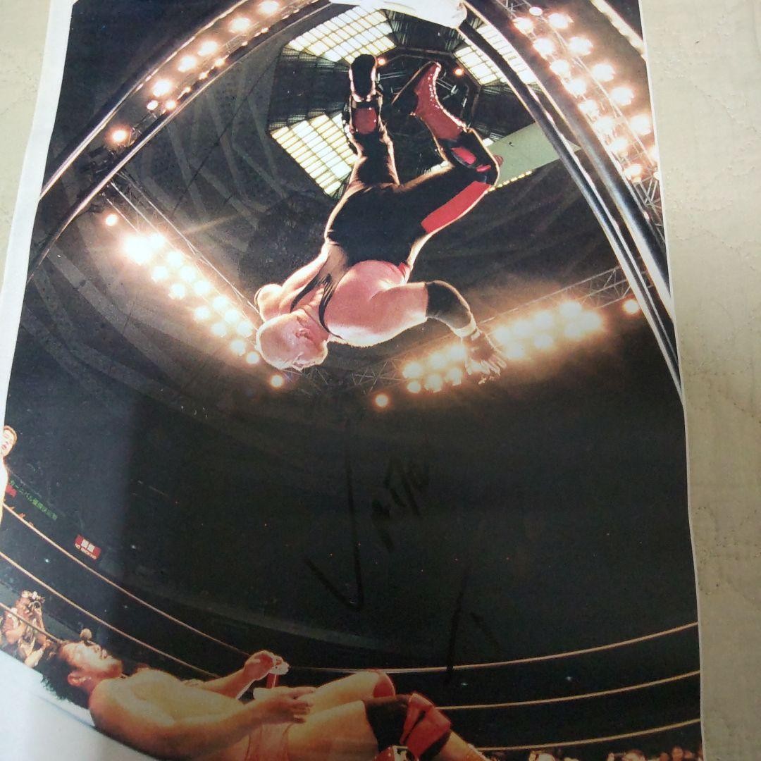 Vader Autographed Photo Wrestling NOAH Signed Copy 36cm Collectible