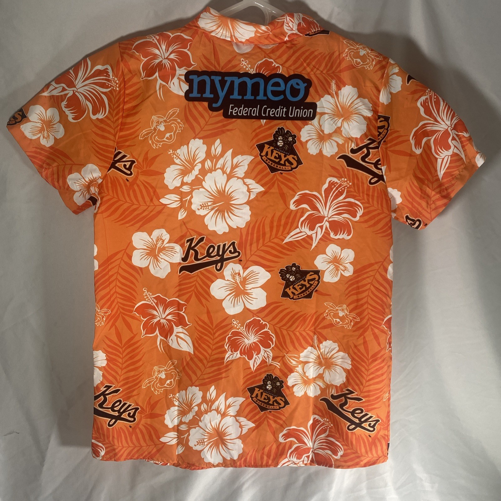 Frederick Keys Baltimore Orioles Hawaiian Shirt Medium MiLB SGA Baseball
