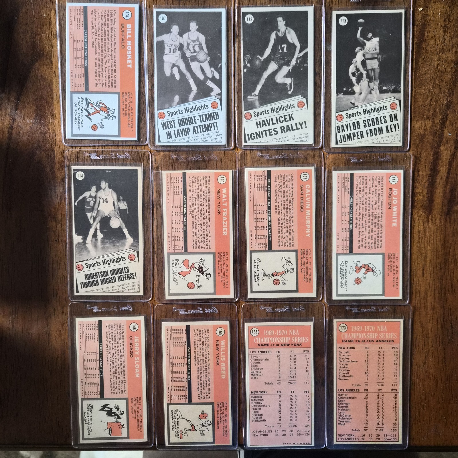 1970-71 Topps Basketball Near Set (171/175) Avg EX+ to NM