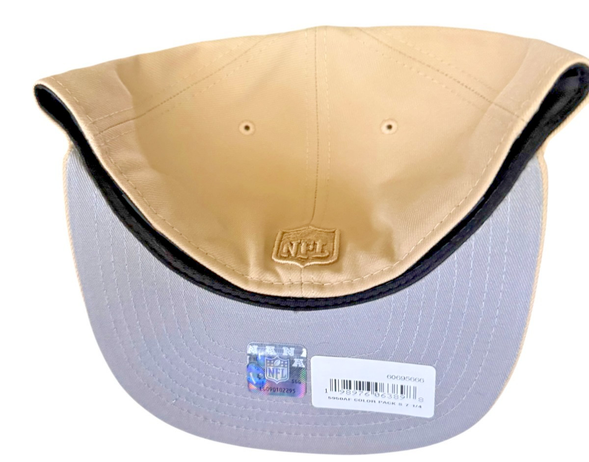 San Francisco 49ers NFL A-Frame 59FIFTY Beige Tan Fitted Hat – 7 1/4