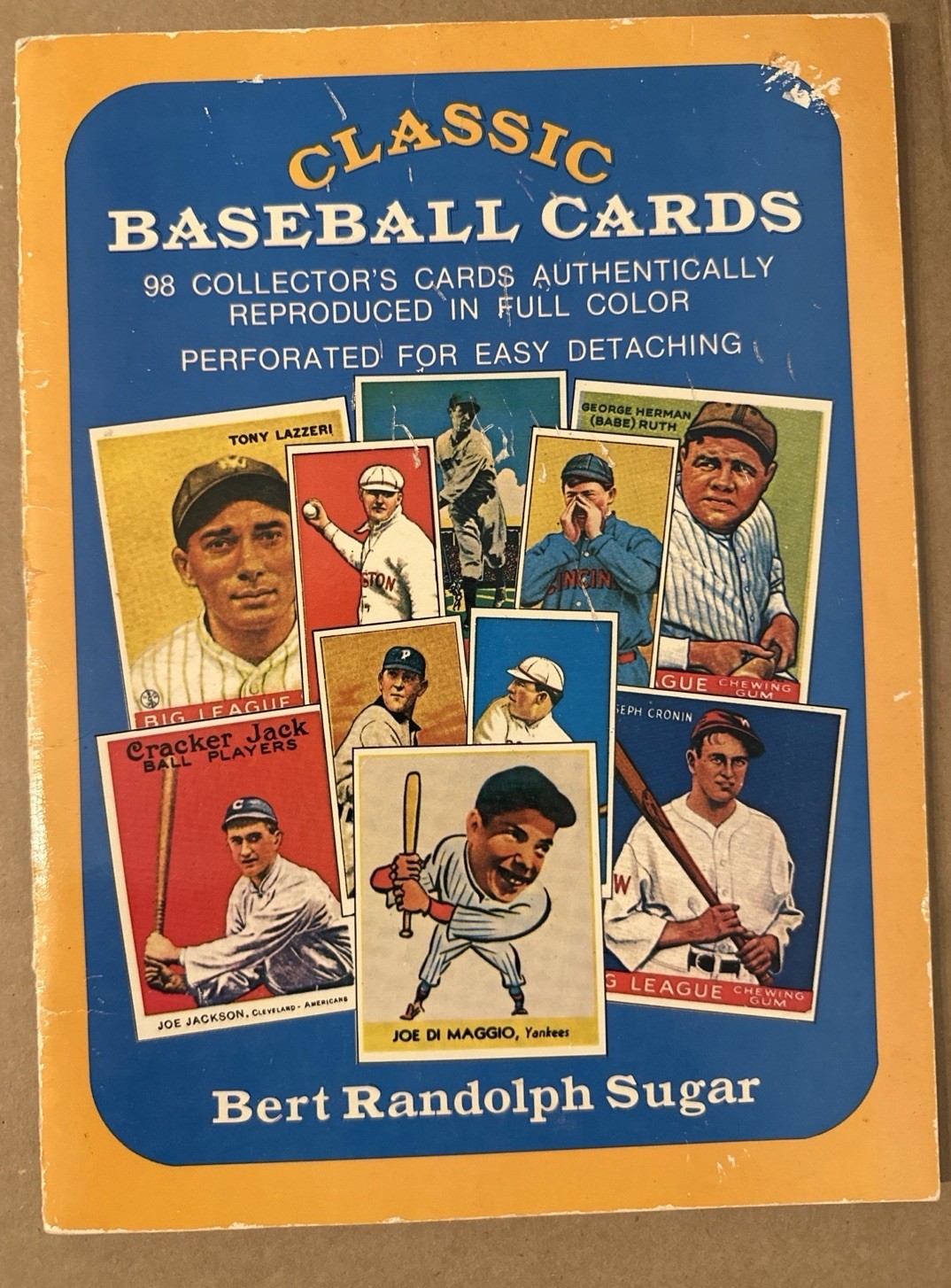 1977 Complete Set Dover Publishing Reprint 98 Baseball Cards, Book 8 Pages