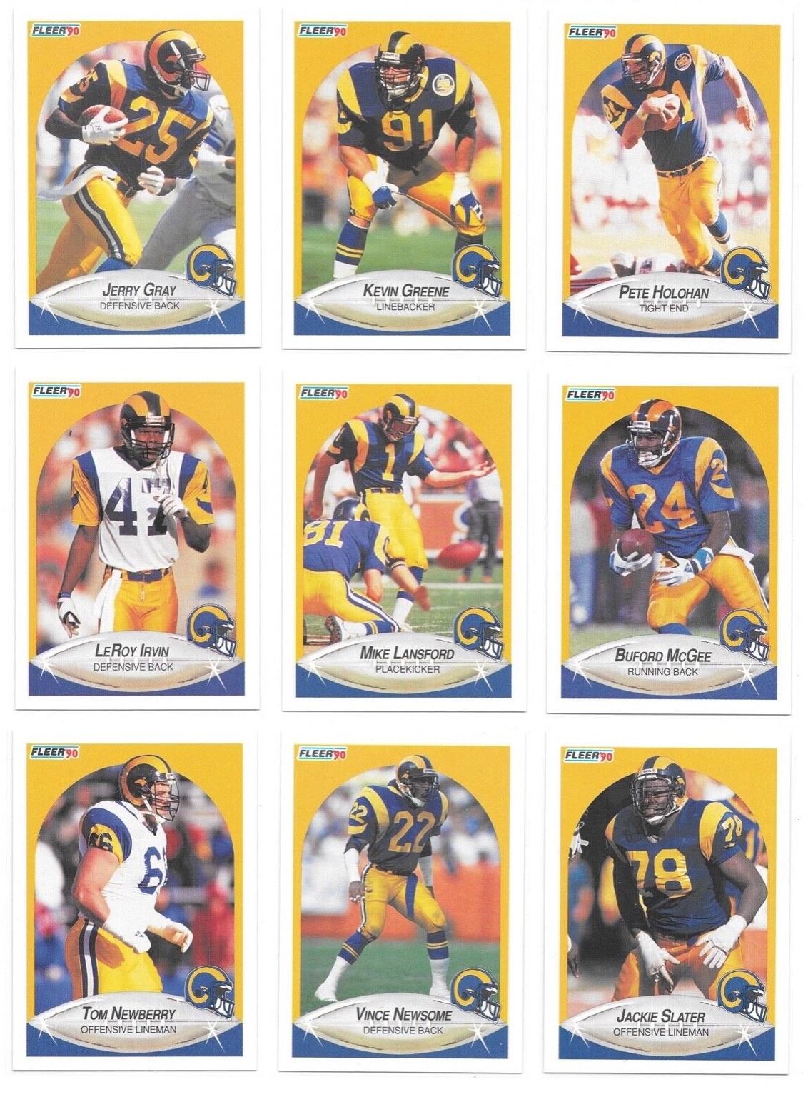 1990 Fleer Football Trading Cards / Choose #s 1 – 250 / mb39