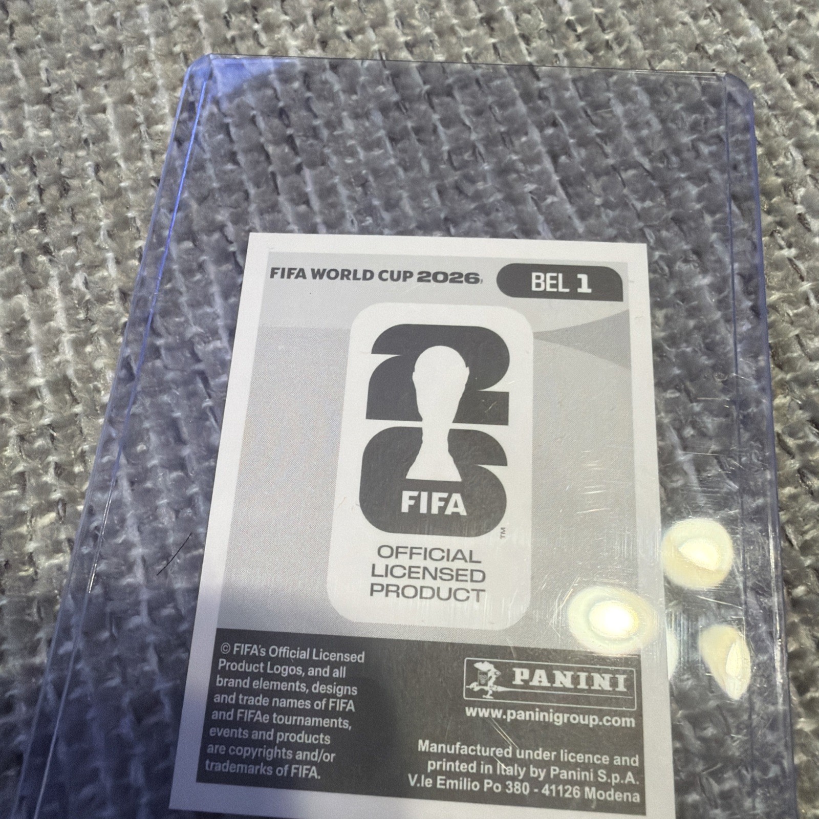 2026 Panini FIFA World Cup Sticker Belgium Team Logo #BEL 1 -US Edition