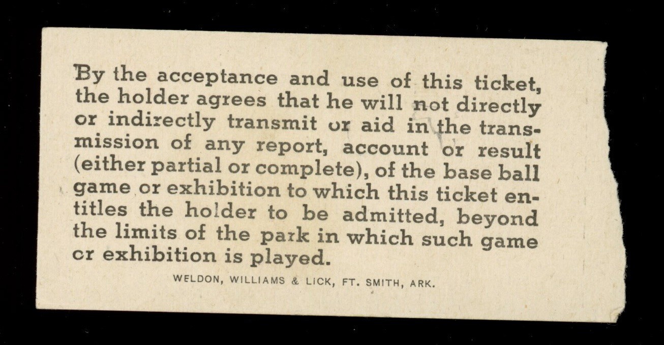 1950 St. Louis Cardinals vs. St. Louis Browns Pre Season Ticket Stub Stan Musial