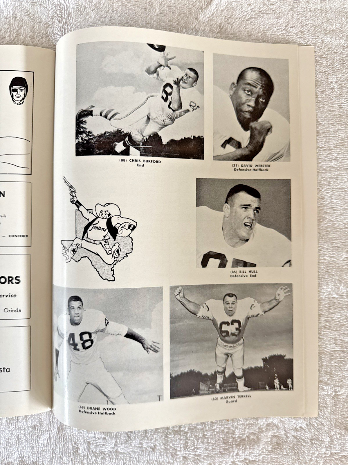 Vintage 1962 AFL Football Program Oakland Raiders vs Dallas Texans Al Davis 9-23