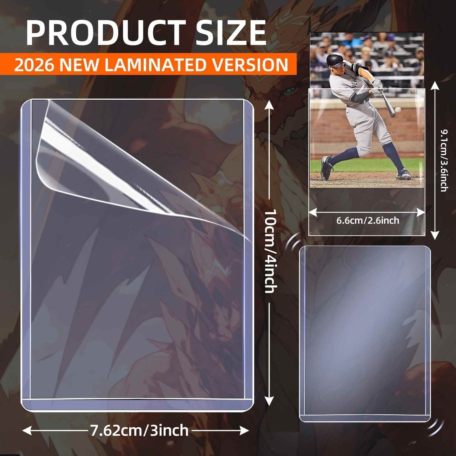 100-1000CT 3×4 Double-Sided Film Toploaders & Sleeves For 35pt Sports Cards 2026
