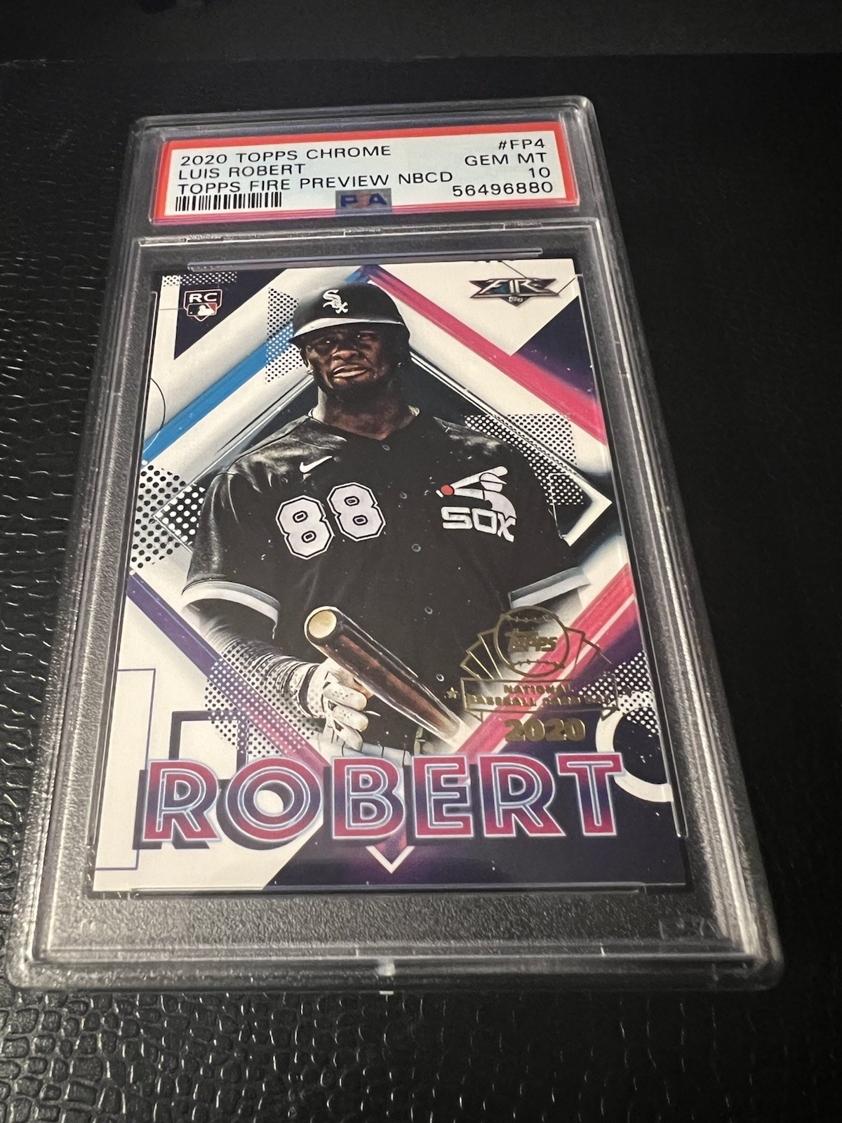 2020 Topps Chrome Fire Preview NBCD LUIS ROBERT,JR. #FP4 PSA 10 Rookie Card Mets