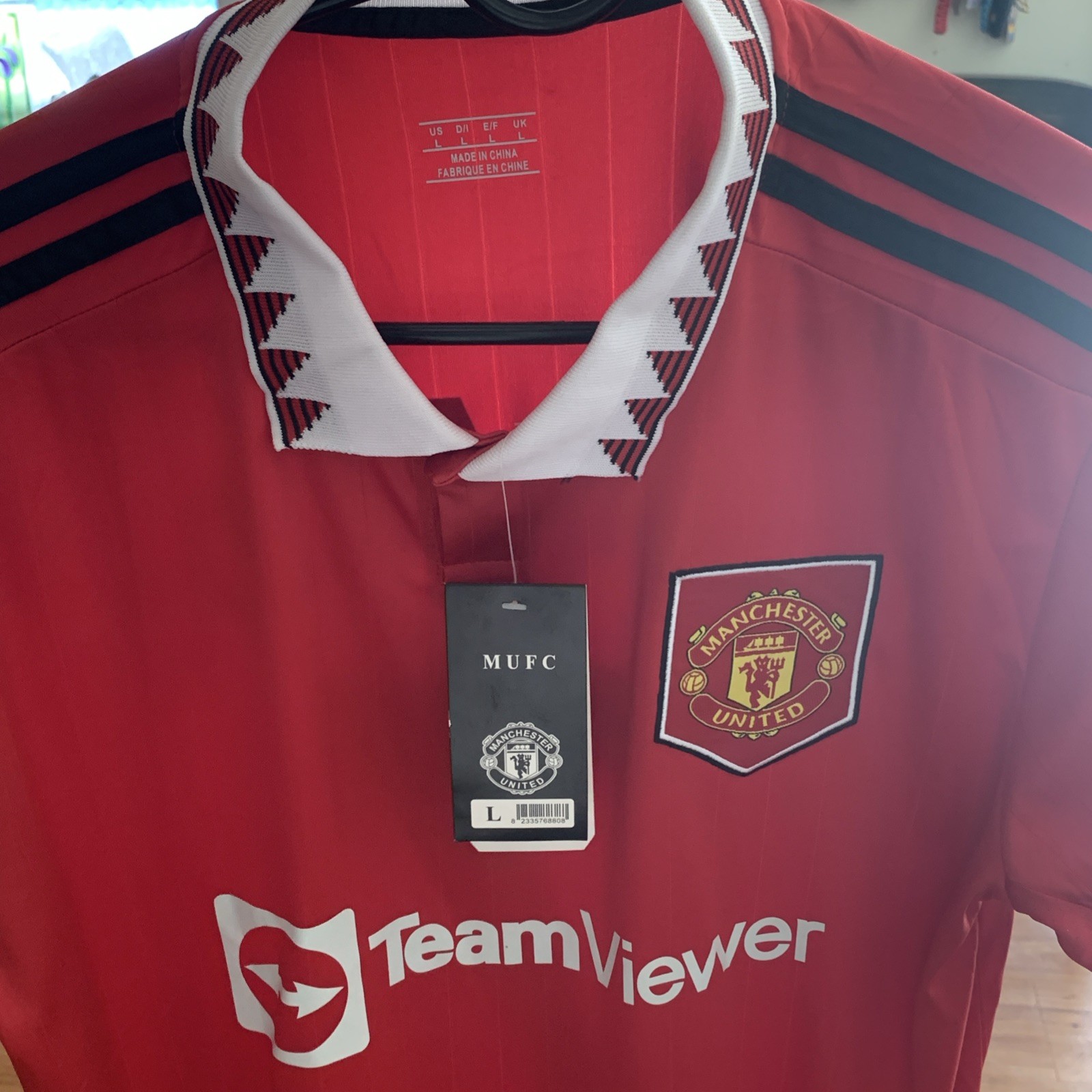 2022/23 Manchester United Home Europa League Jersey #7 Ronaldo L Adidas