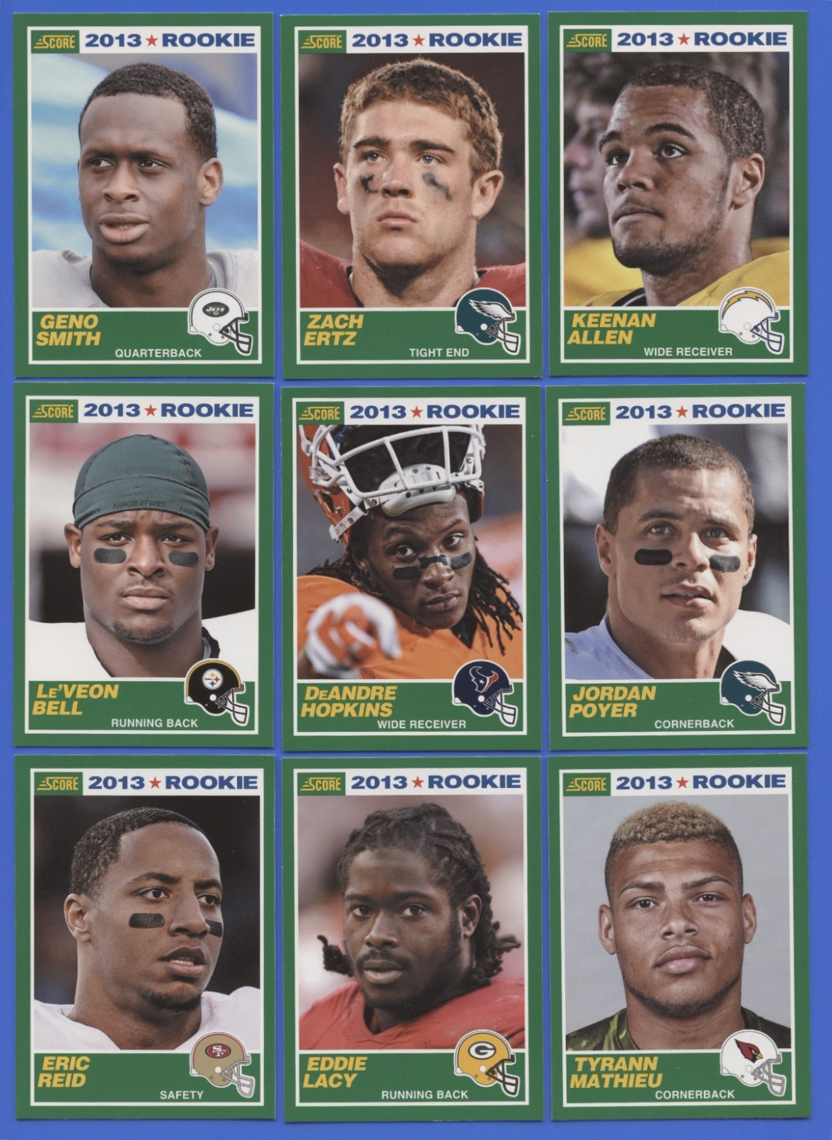 2013 Score Football Complete Set 1-440 Brady Rodgers Hopkins Allen Kelce Rookie