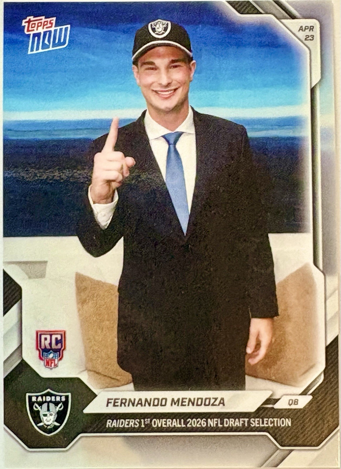 Topps 2025-26 Bowman U Now Fernando Mendoza Art Cards RC #CSFM-A /17706