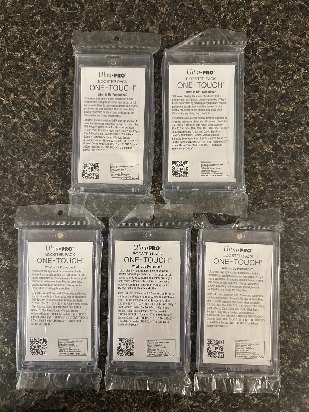 Ultra Pro UV ONE-TOUCH Magnetic Holder for Booster Pack – MTG, Pokeman (5 Pack)