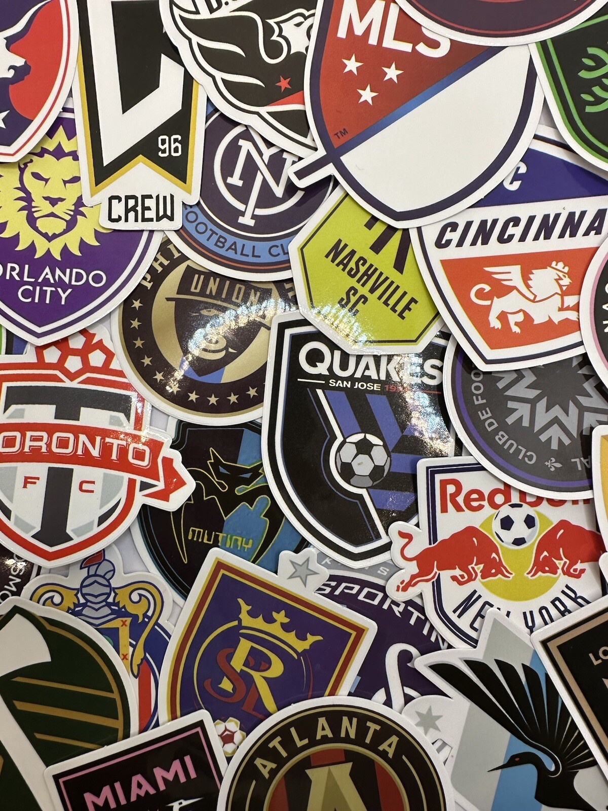 Major League Soccer MLS Stickers, Sets of two, Vinyl, Waterproof Decals