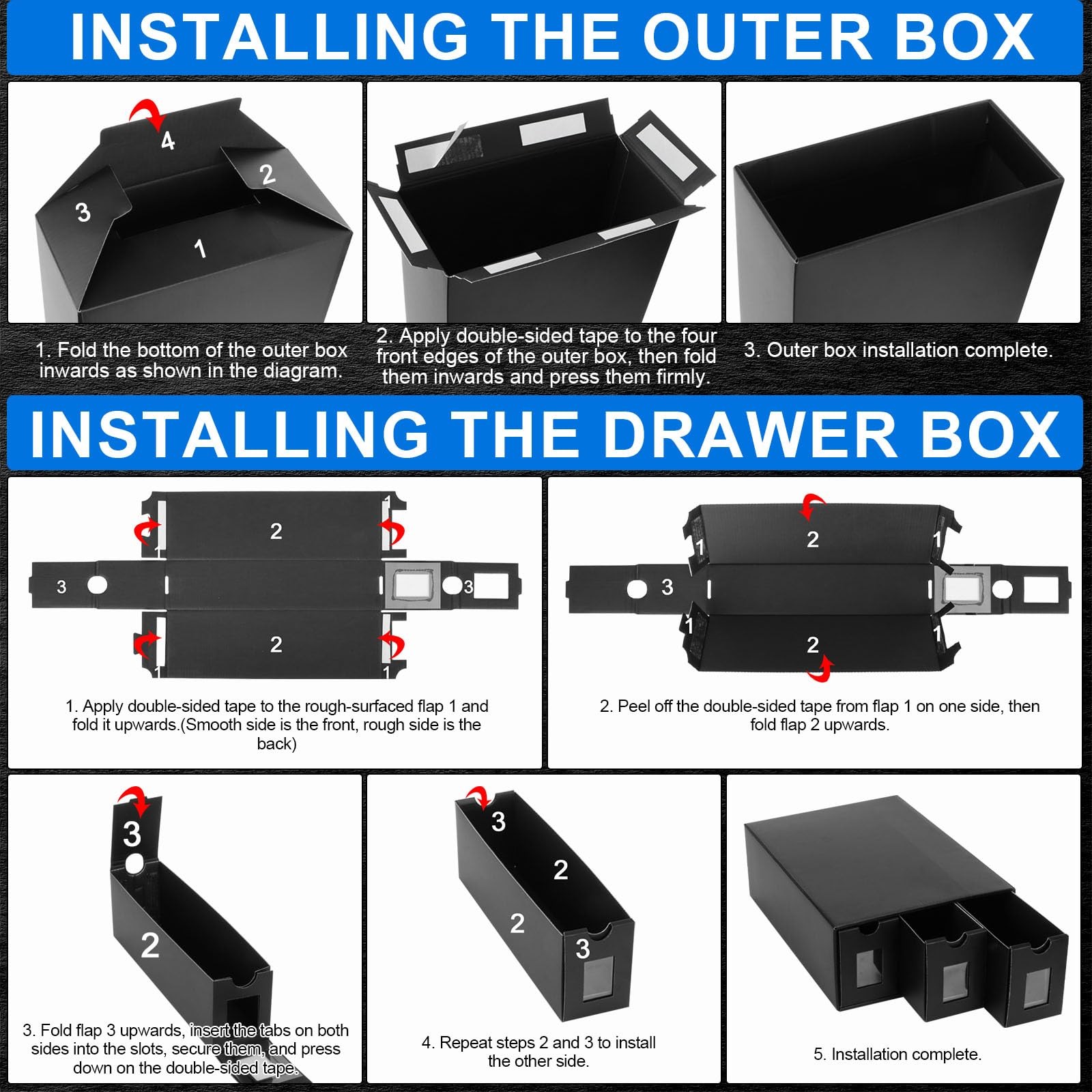 Trading Card Storage Box for Commander Display, 12000+ Trading Card Organizer…